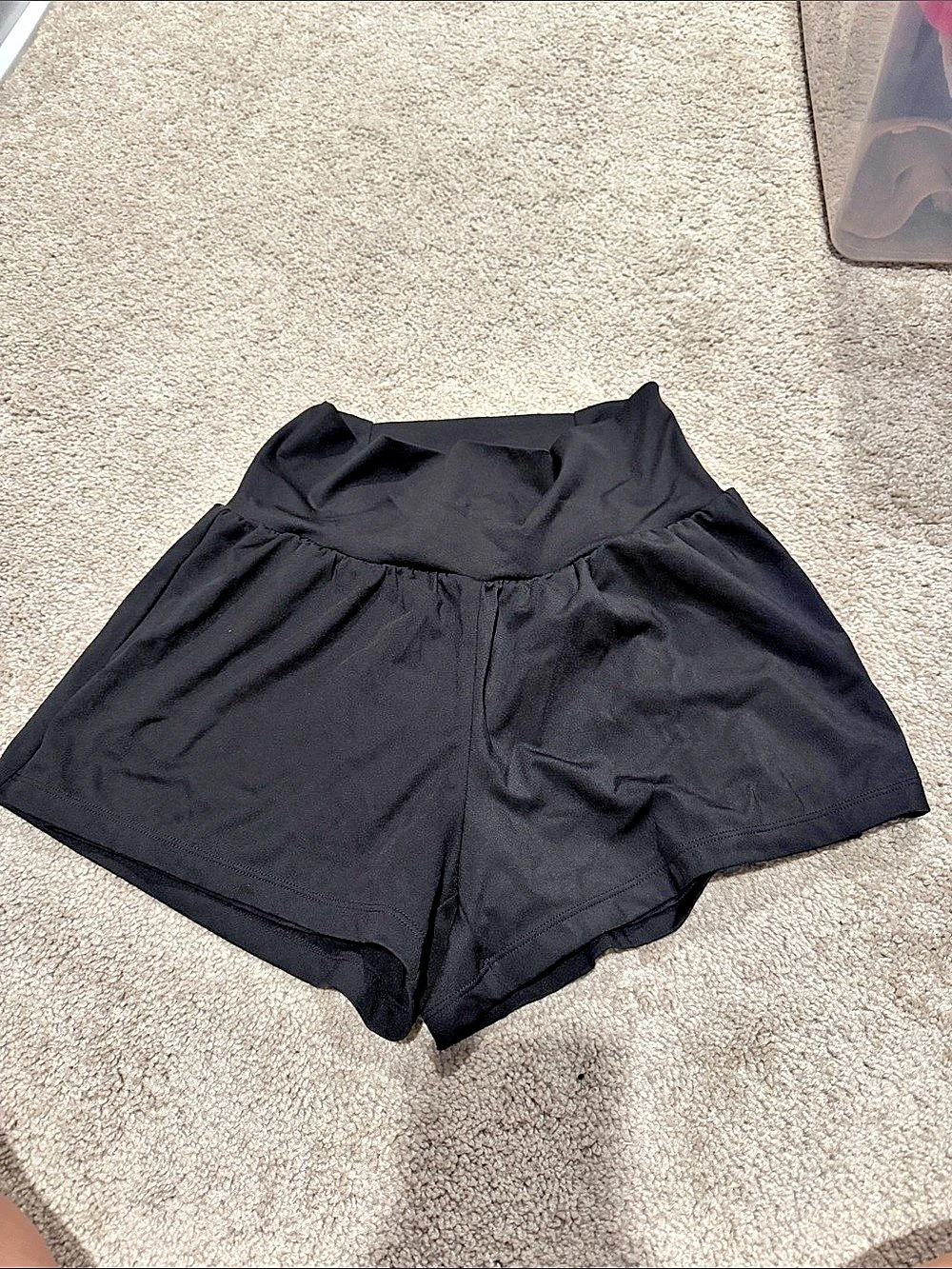 Halara SoftlyZero Airy Super High Waisted 2-in-1 InstantCool Yoga Shorts Black M